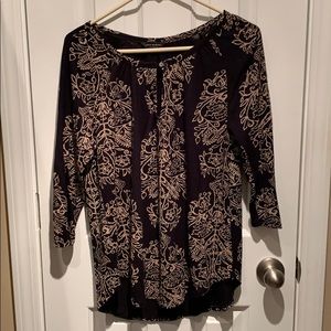 Lucky Brand 3/4 sleeve top